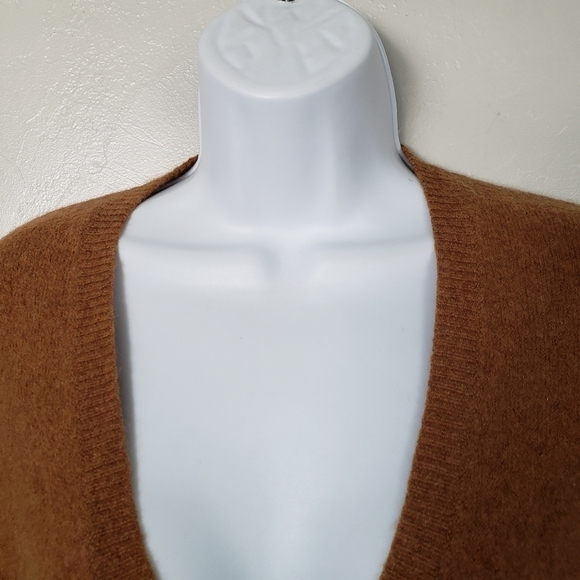 Madewell Women's Small Rust Orange Brown Long Sleeve Sweater Wool Alpaca Blend - Picture 2 of 9